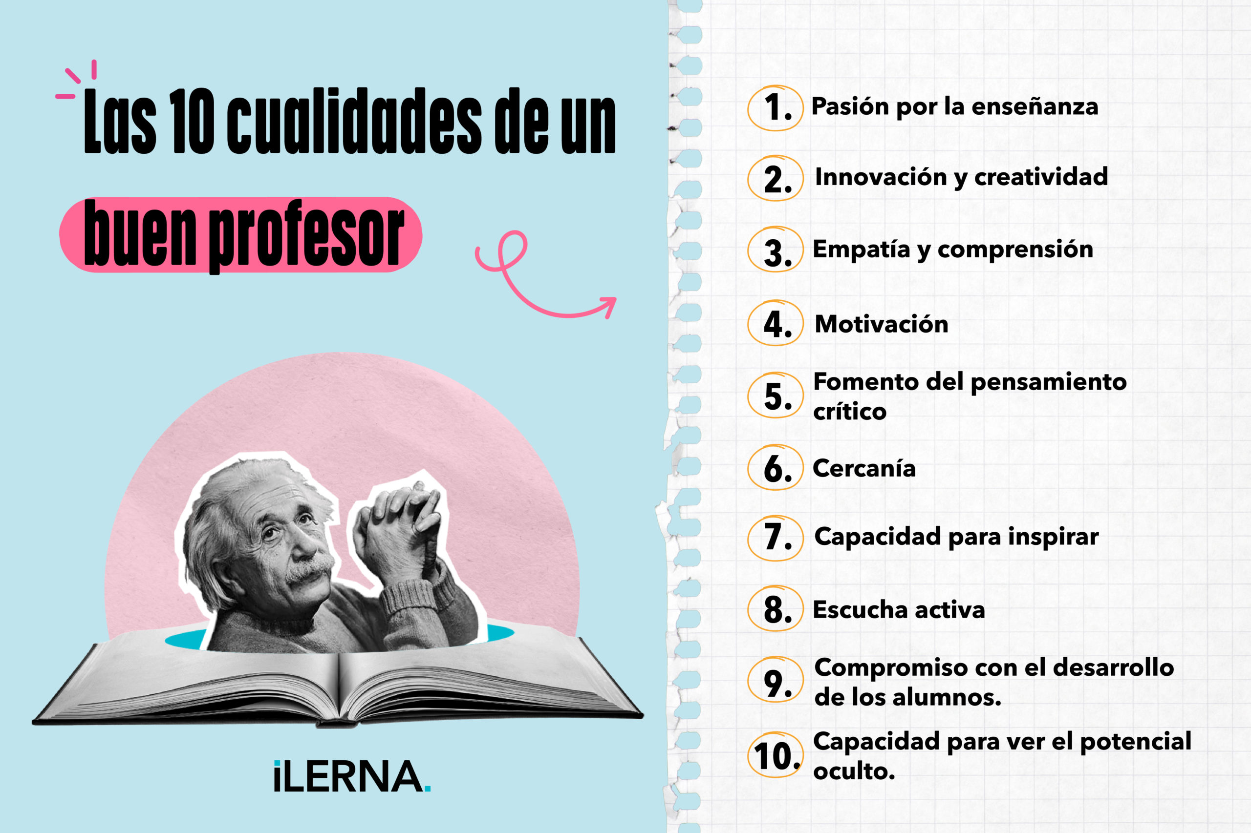 Las 10 cualidades mejor valoradas en un profesor