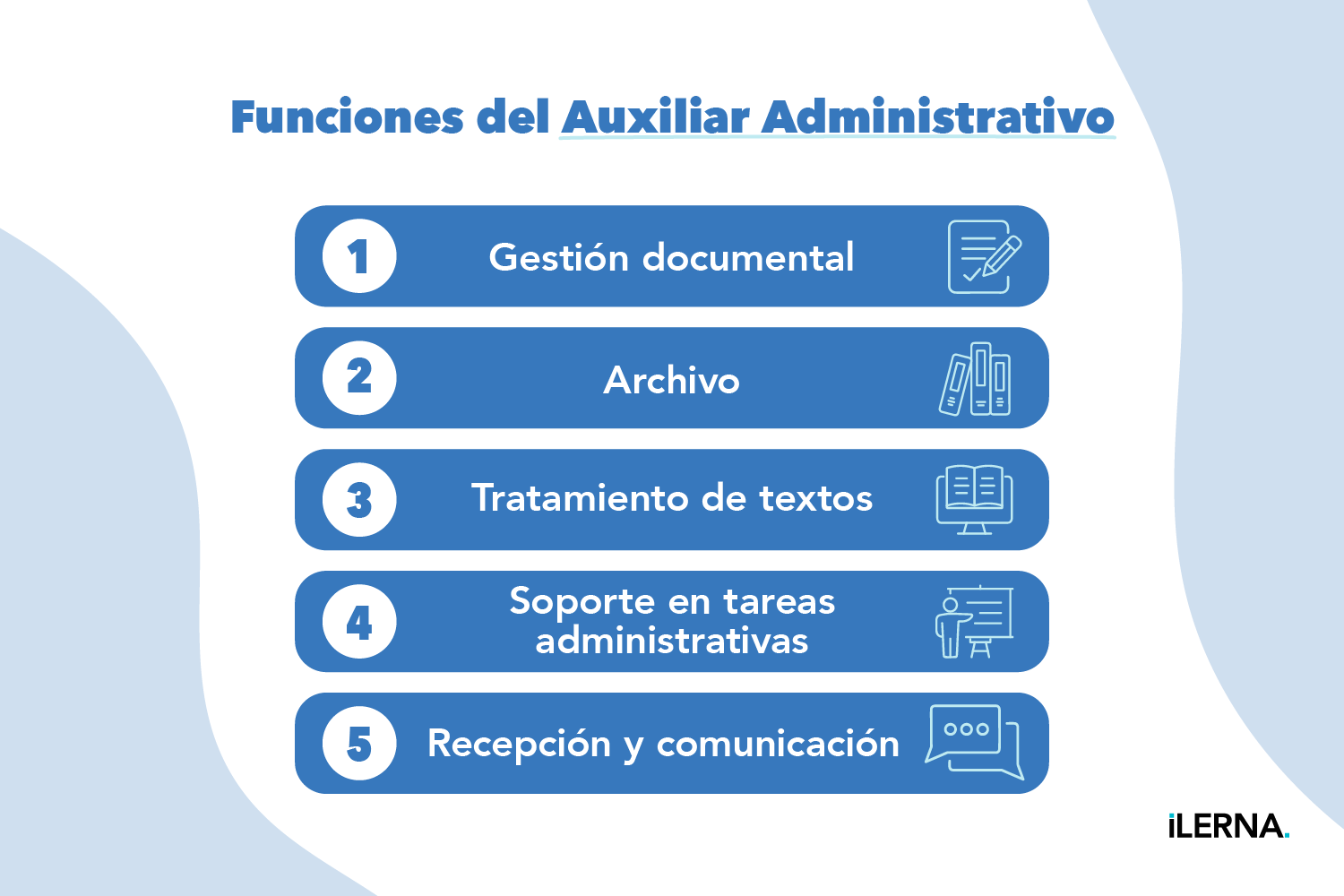 Tareas del Auxiliar Administrativo