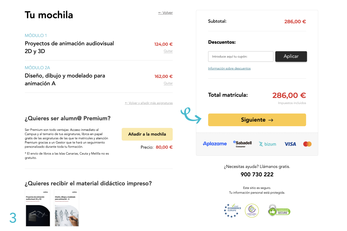 Pago de matrícula