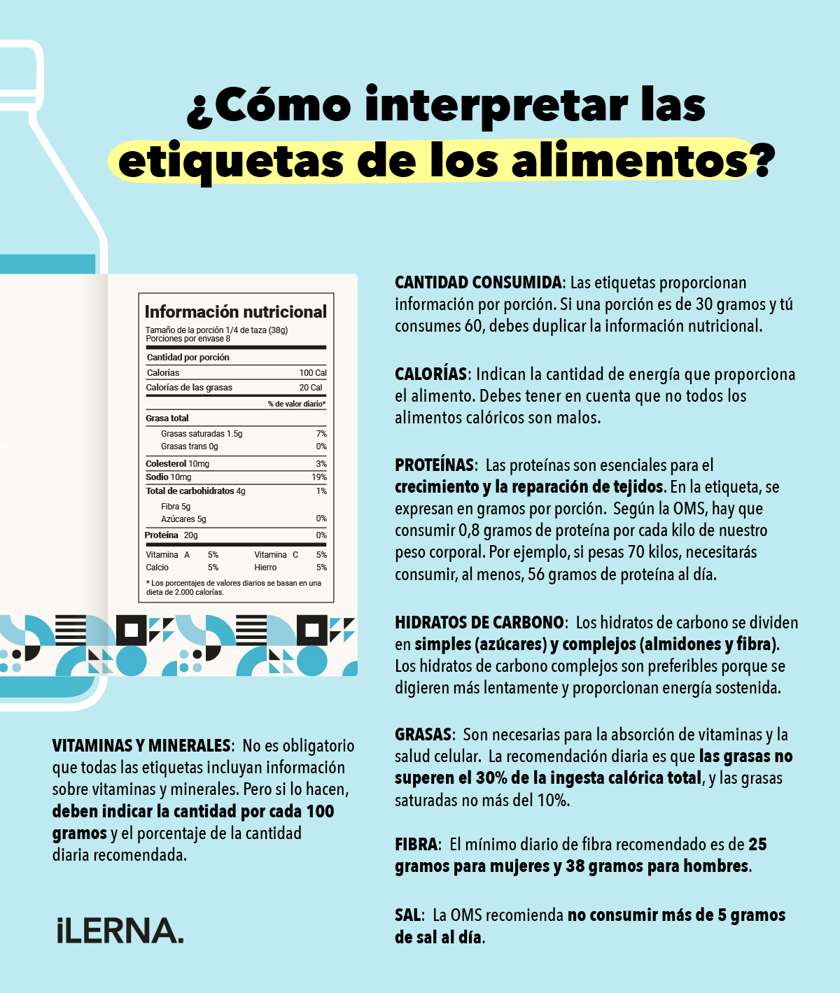 ¿Cómo interpretar las etiquetas de los alimentos?