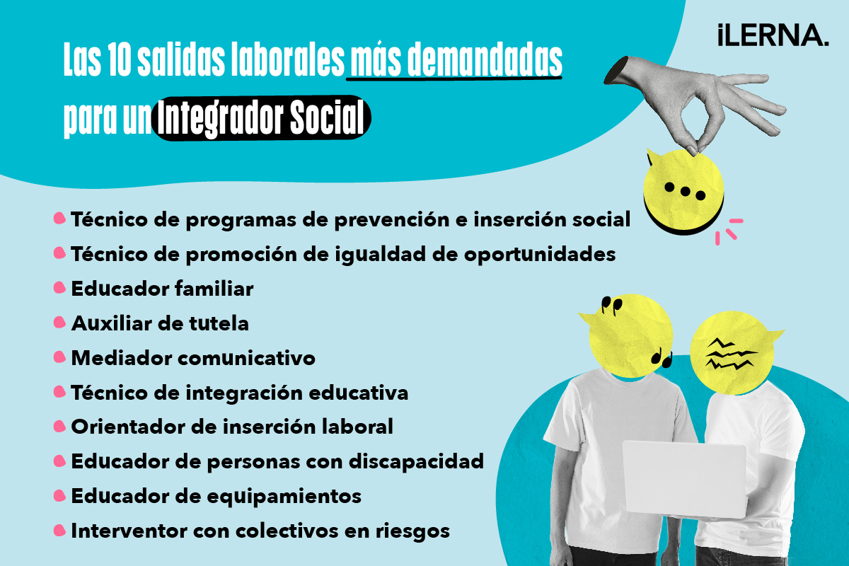 10 salidas profesionales más demandadas como Integrador Social 