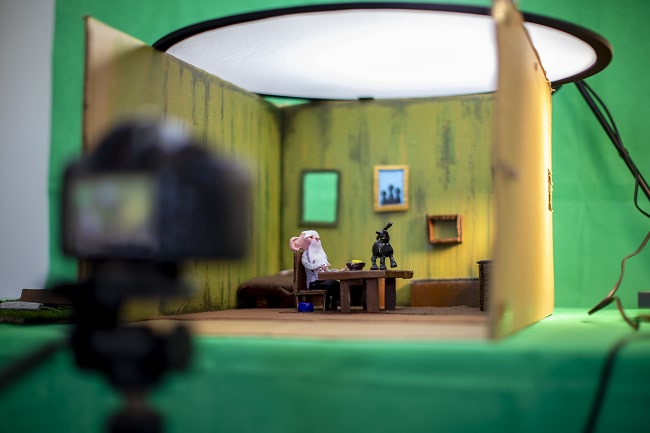 Imagen y Sonido durante una clase práctica.